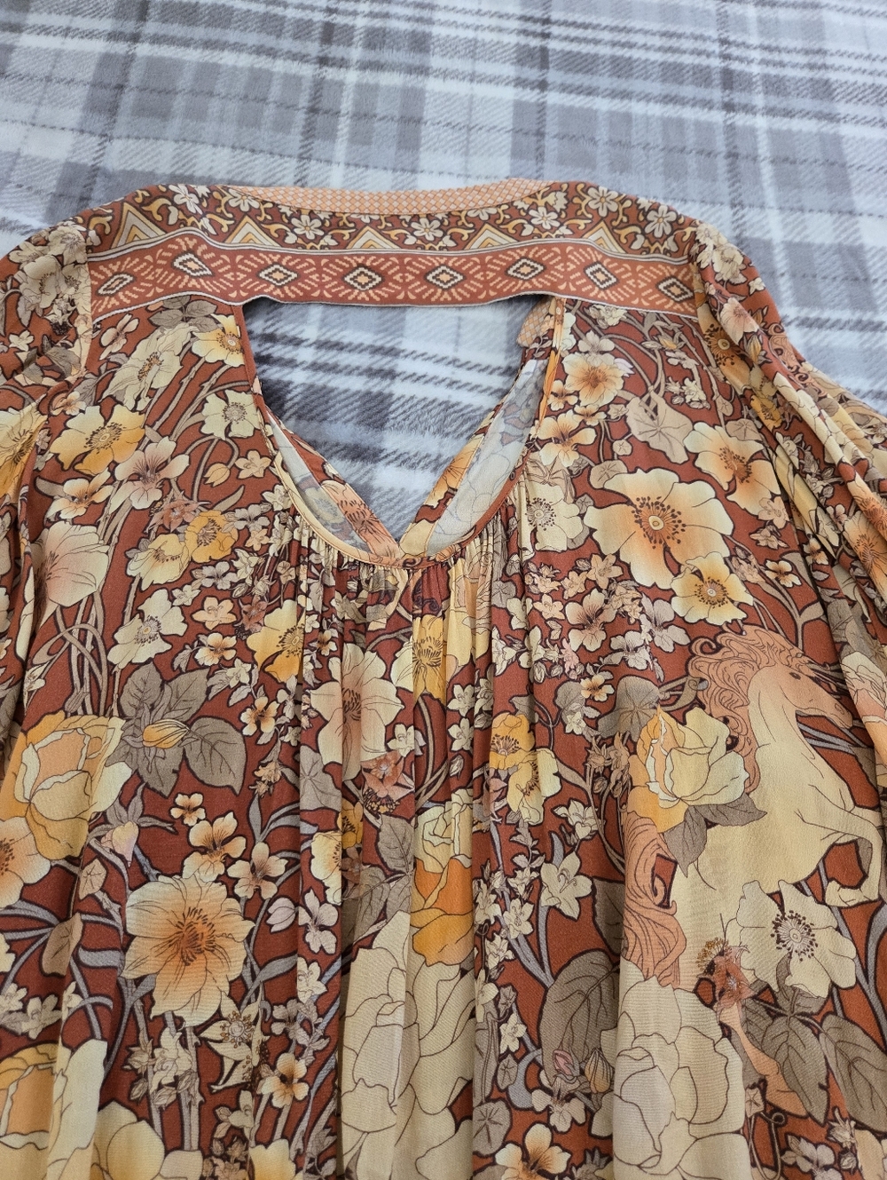 Spell Amethyst Amber Keyhole Playdress SZ M - Picture 10 of 15